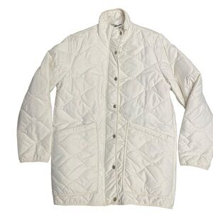 Quince featherless quilted long puffer jacket, coat medium